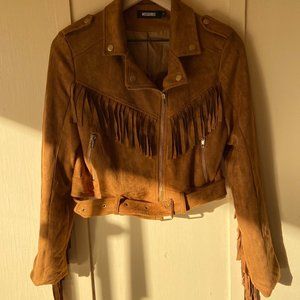 Mossimo Supply Co. Women's Brown Fringe Jacket